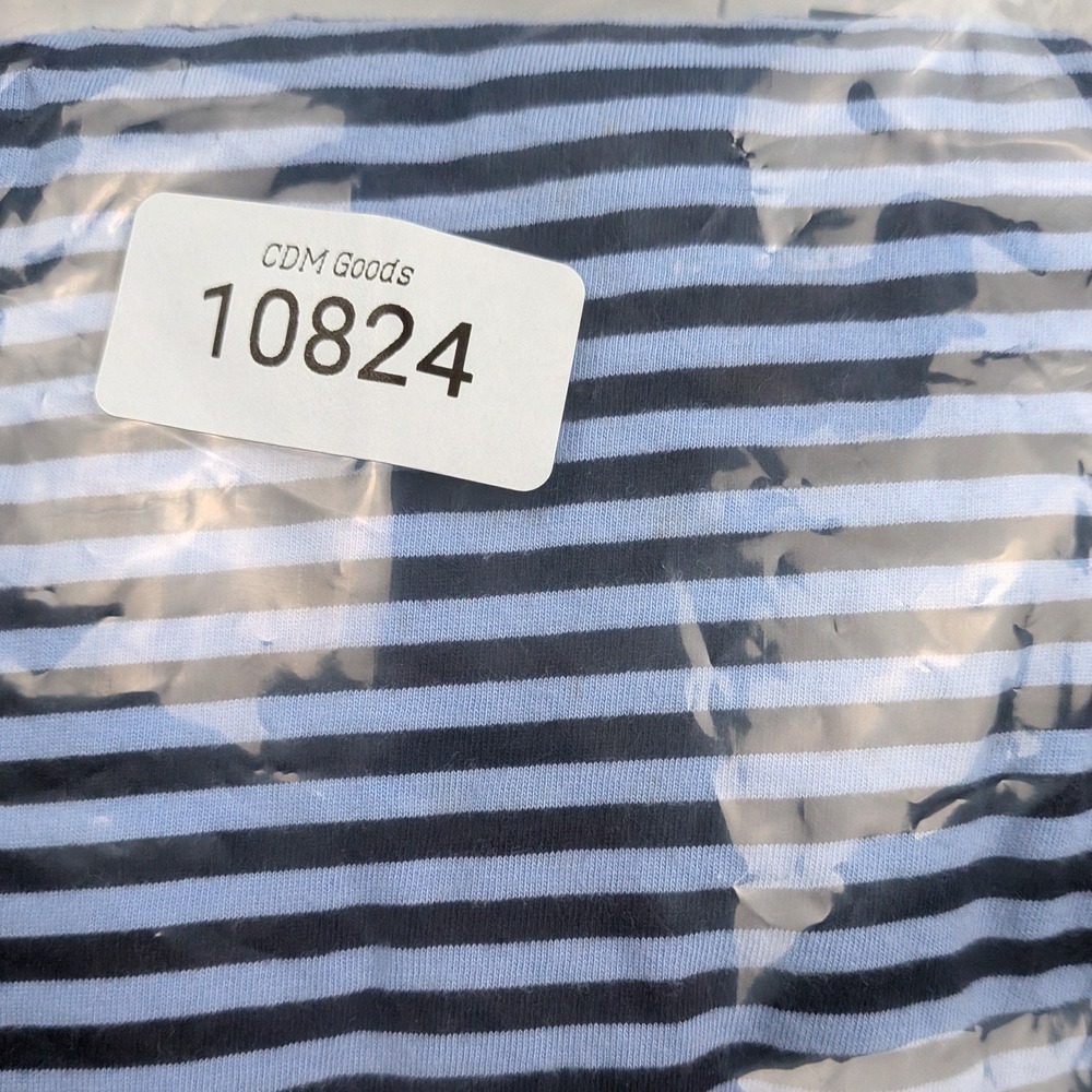 Lauren Ralph Lauren LRL Striped Crew Neck Shirt Top Women Small Blue Y2K Preppy - Picture 8 of 8